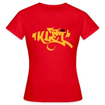 Klet - T-shirt Femme - rouge - Devant - AI Model Female 172 dark (172cm)