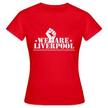 NOUS SOMMES LIVERPOOL - T-shirt Femme - rouge - Devant - AI Model Female 172 dark (172cm)