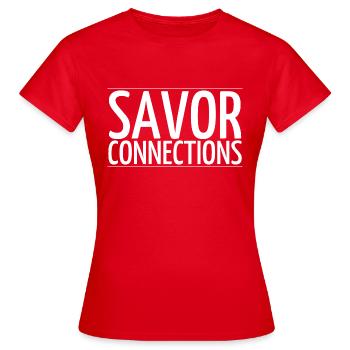 taste bud pleasures sensational flavors - Frauen T-Shirt - Rot - Vorne - AI Model Female 172 dark (172cm)