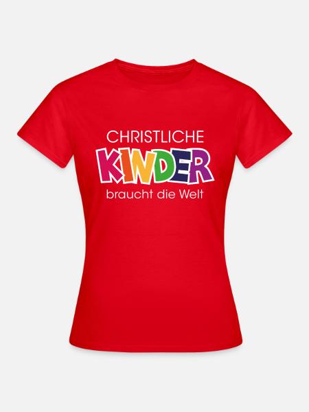 christliche Kinder - Frauen T-Shirt - Rot