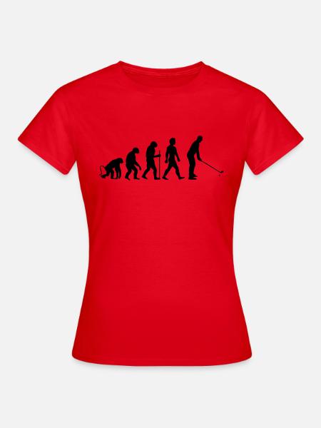 evolution golf - Frauen T-Shirt - Rot
