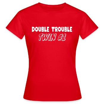 Double Trouble Twins - Women's T-Shirt - red - Front - AI Model Female 172 dark (172cm)