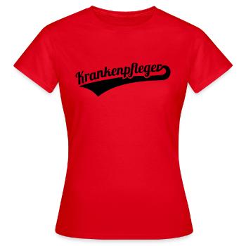 Krankenpfleger - Frauen T-Shirt - Rot - Vorne - AI Model Female 172 dark (172cm)