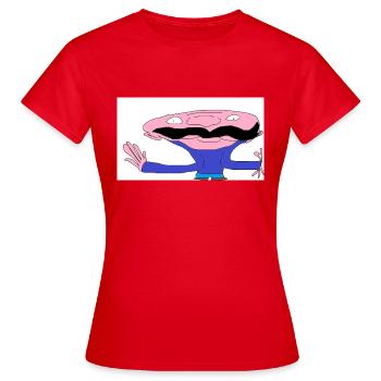 Baptiste Fréponge - T-shirt Femme - rouge - Devant - AI Model Female 172 dark (172cm)
