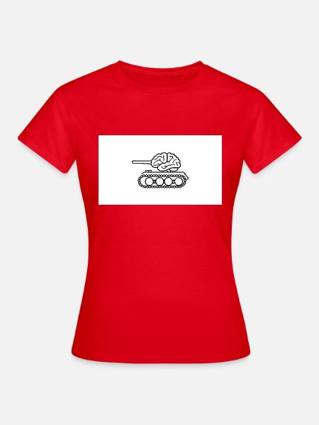 Denkpanzer - Frauen T-Shirt - Rot