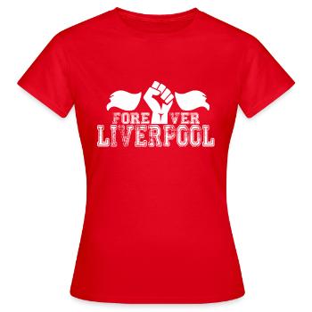 Forever Liverpool - T-shirt Femme - rouge - Devant - AI Model Female 172 dark (172cm)