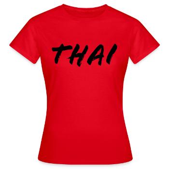 thai - Frauen T-Shirt - Rot - Vorne - AI Model Female 172 dark (172cm)