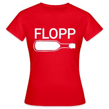 Flopp Bouteille de vin - T-shirt Femme - rouge - Devant - AI Model Female 172 dark (172cm)