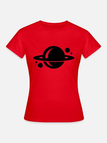 planet - Frauen T-Shirt - Rot