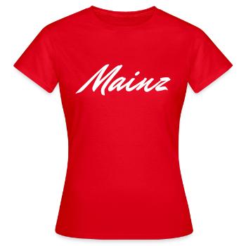 Mayence - T-shirt Femme - rouge - Devant - AI Model Female 172 dark (172cm)
