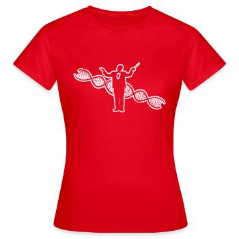 Chefs d’orchestre Musique Chef d’orchestre Cadeau Direction - T-shirt Femme - rouge - Devant - AI Model Female 172 dark (172cm)