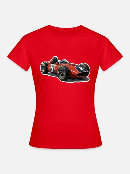 Oldtimer-Rennwagen - Frauen T-Shirt - Rot