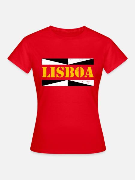 Lissabon - Frauen T-Shirt - Rot