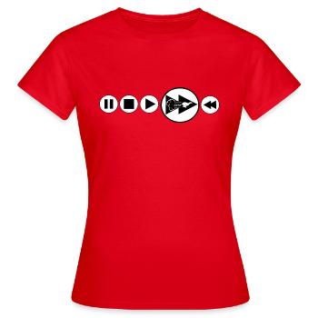 Greyhound Fast Forward Greyhound T Shirt - Women's T-Shirt - red - Front - AI Model Female 172 dark (172cm)
