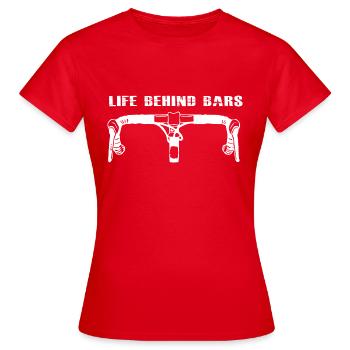Biking Cycling - Frauen T-Shirt - Rot - Vorne - AI Model Female 172 dark (172cm)