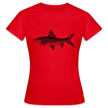 carpe carpe animaux animaux de poissons de poissons - T-shirt Femme - rouge - Devant - AI Model Female 172 dark (172cm)