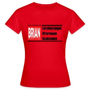 Lerchenzungen 1 - Frauen T-Shirt - Rot - Vorne - AI Model Female 172 dark (172cm)