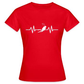 Diving Dive Dive - Women's T-Shirt - red - Front - AI Model Female 172 dark (172cm)