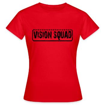 Escouade Vision 7 - T-shirt Femme - rouge - Devant - AI Model Female 172 dark (172cm)