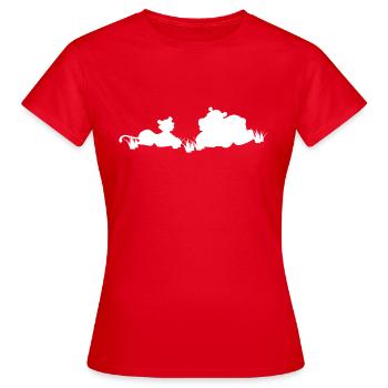 Safari Zoo Animal Safari Zoo - T-shirt Femme - rouge - Devant - AI Model Female 172 dark (172cm)