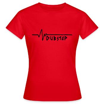 Frequence Dubstep Dirty - Women's T-Shirt - red - Front - AI Model Female 172 dark (172cm)