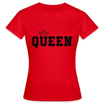 reine - T-shirt Femme - rouge - Devant - AI Model Female 172 dark (172cm)