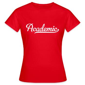 Diplômé de l’université - T-shirt Femme - rouge - Devant - AI Model Female 172 dark (172cm)
