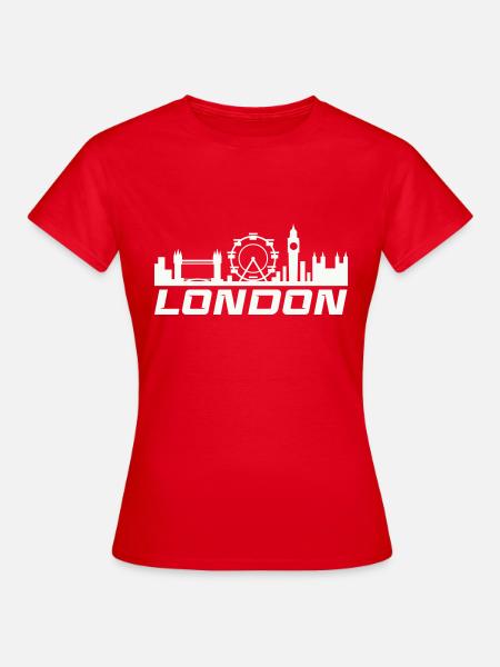 london skyline - Frauen T-Shirt - Rot