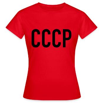 CCCP - T-shirt Femme - rouge - Devant - AI Model Female 172 dark (172cm)
