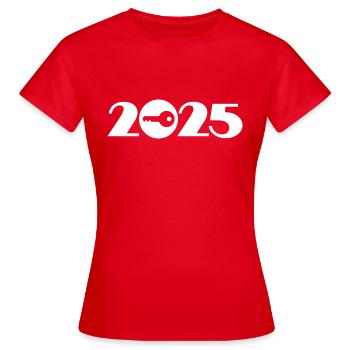 Client 2025, locksmith 2025 - Women's T-Shirt - red - Front - AI Model Female 172 dark (172cm)