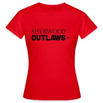 Sherwood interdit les fléchettes - T-shirt Femme - rouge - Devant - AI Model Female 172 dark (172cm)