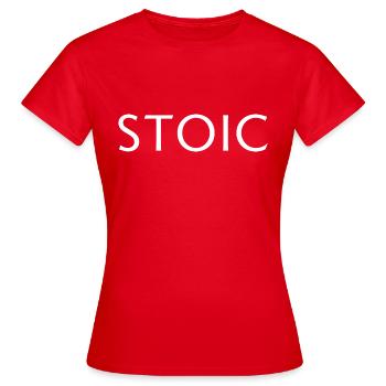 Stoïcisme t-shirt - T-shirt Femme - rouge - Devant - AI Model Female 172 dark (172cm)