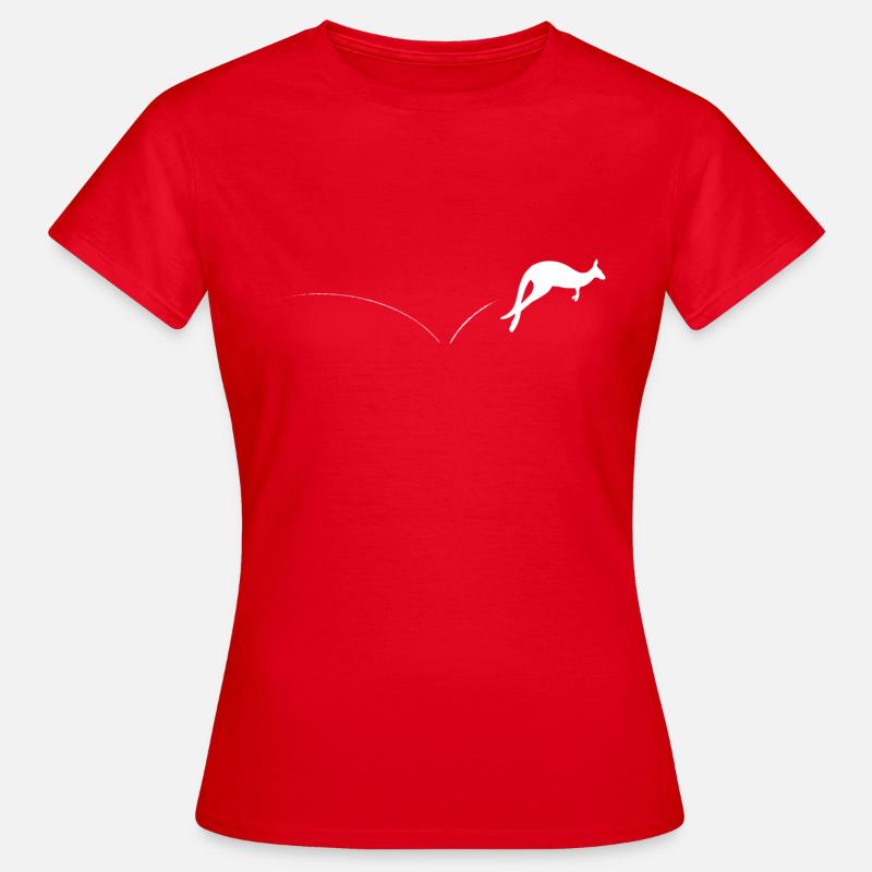 Kangaroo white - Women's T-Shirt - red
