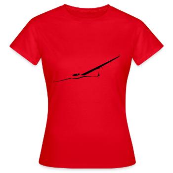 asw24 glider glider glider glider - Women's T-Shirt - red - Front - AI Model Female 172 dark (172cm)
