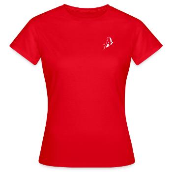 A - T-shirt Femme - rouge - Devant - AI Model Female 172 dark (172cm)