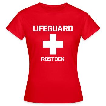 Nageur-secouriste Rostock - T-shirt Femme - rouge - Devant - AI Model Female 172 dark (172cm)