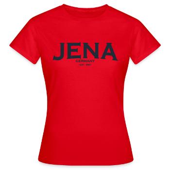 Jena - Frauen T-Shirt - Rot - Vorne - AI Model Female 172 dark (172cm)