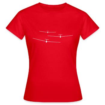Glider Gliding Gliding Gliding Glider - Women's T-Shirt - red - Front - AI Model Female 172 dark (172cm)