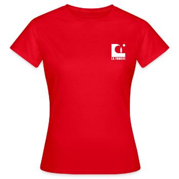 La Torche Vague Planche de surf - T-shirt Femme - rouge - Devant - AI Model Female 172 dark (172cm)