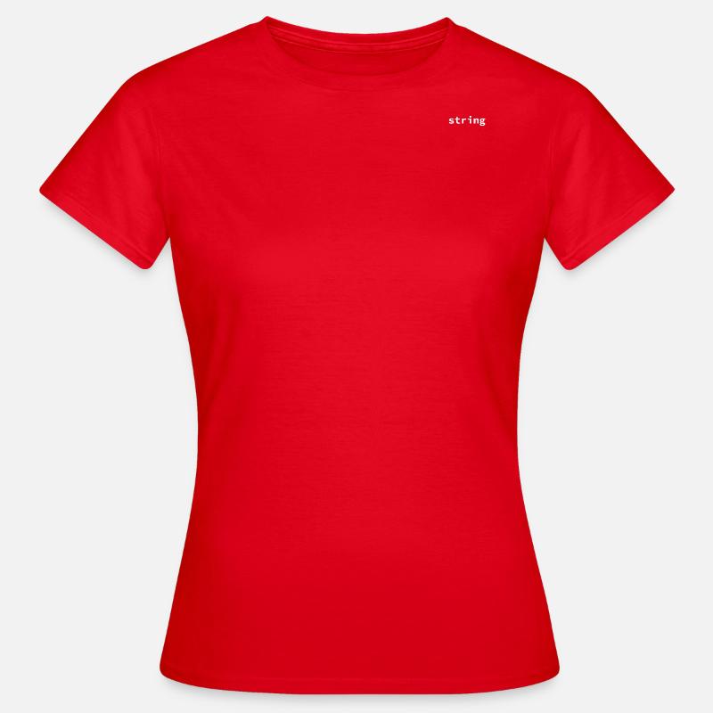 Code in Strings White - Frauen T-Shirt - Rot