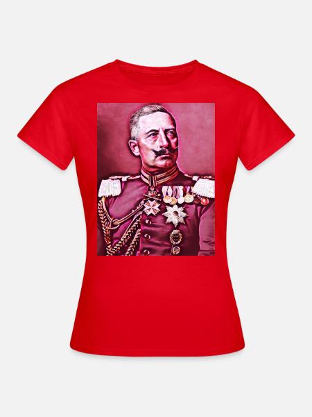 Wilhelm II #5 - Popart 2.0 Kaiserreich Edition - Frauen T-Shirt - Rot