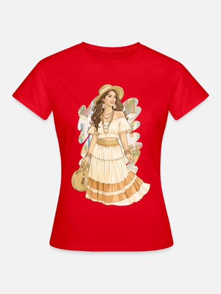 Ibiza - Frauen T-Shirt - Rot