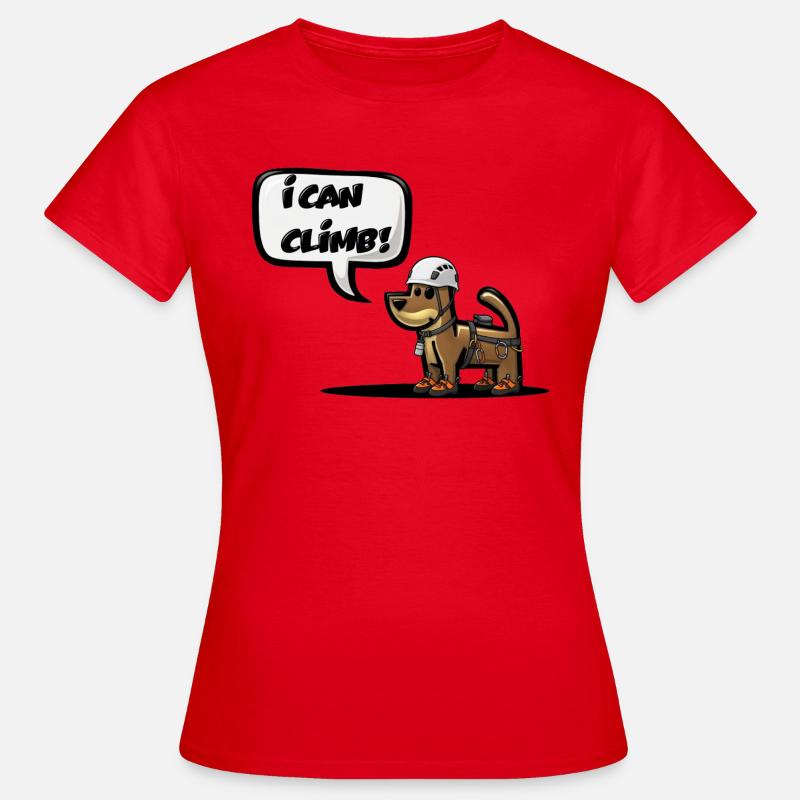 I CAN CLIMB! - Women's T-Shirt - red