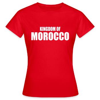 Kingdom of morocco - Women's T-Shirt - red - Front - AI Model Female 172 dark (172cm)