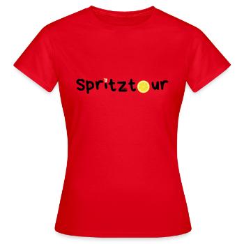 Balade - T-shirt Femme - rouge - Devant - AI Model Female 172 dark (172cm)