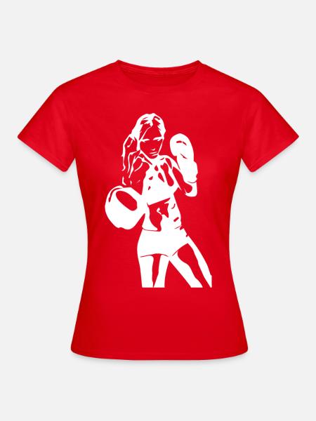 Boxerin - Frauen T-Shirt - Rot