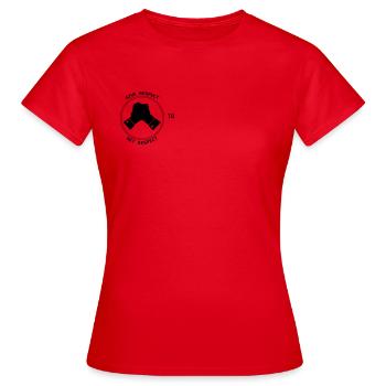 Give Respect to Get Respect - Women's T-Shirt - red - Front - AI Model Female 172 dark (172cm)