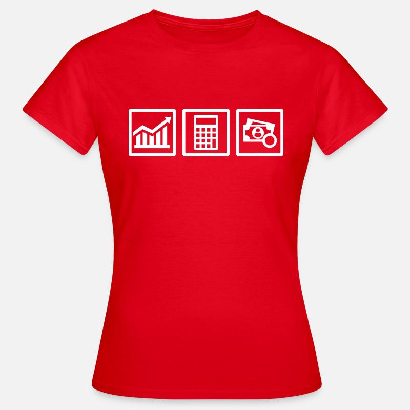 Belastingconsulent - Dame-T-shirt - rød