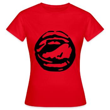 Lick ur Lips - Frauen T-Shirt - Rot - Vorne - AI Model Female 172 dark (172cm)