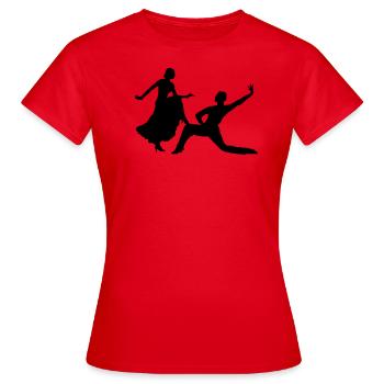 Tango - Frauen T-Shirt - Rot - Vorne - AI Model Female 172 dark (172cm)